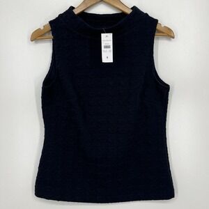 Ann Taylor Tank Top Vest Women's S Black Quilted Sleeveless‎ New NWT